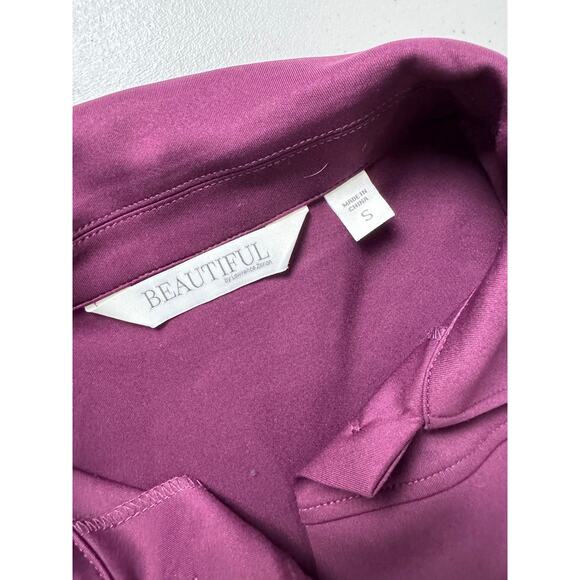 QVC BEAUTIFUL by Lawrence Zarian Regular Ponte Button-Front Jacket NWOT SIZE S - Picture 5 of 7